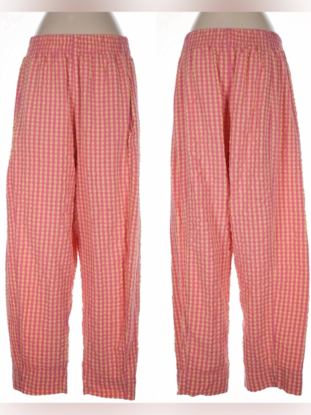 Free People Preppy Poplin Gingham Searsucker Pants - Picture 6 of 14
